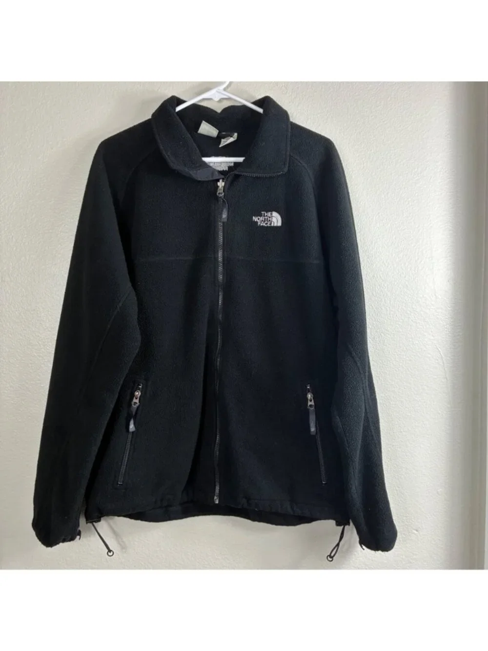 The North Face Fleece Jacket Mens L Black Full Zip Outdoor Hiking Gorpcore